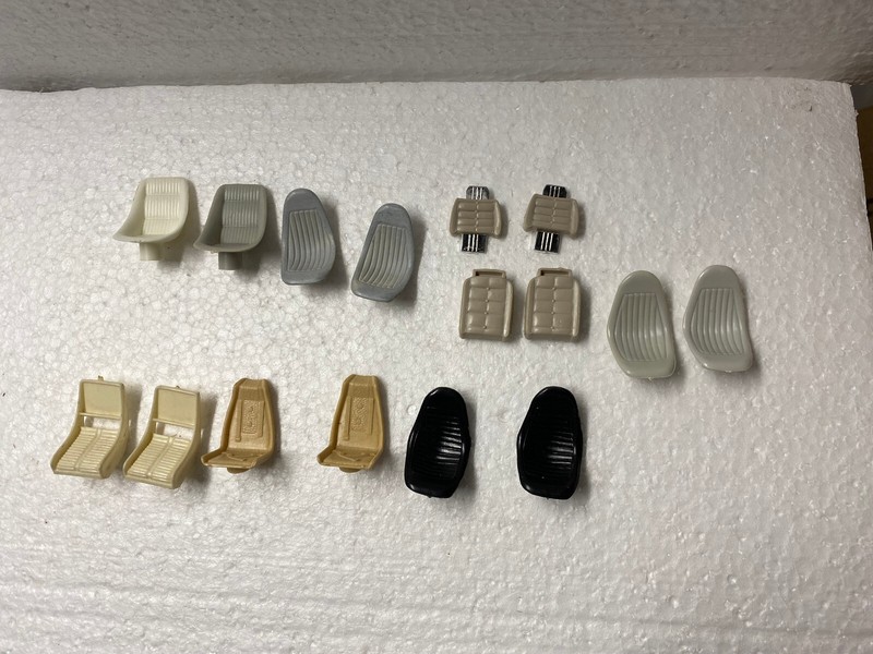 LOT Bucket Seats 1:25 Model Car Hot Rod High Back MSC Custom Interior 50's #11