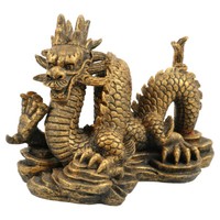 Aqua Della Zodiac Drache Aquarium Dekoration 14X8,5X10 Cm FüR Süß-/Salzwasser