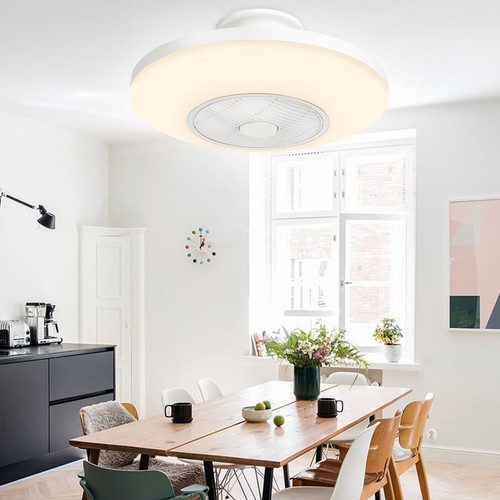 TCFUNDY 20" LED Ceiling Fan with Light APP & Remote Control White Ceiling Lamp - Picture 6 of 15