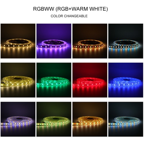 5m 5050 RGB LED Strip light RGBW RGB CCT White 5in1 4in1 chip 12V 24V tape lamp - Picture 25 of 27