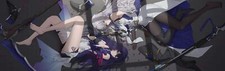 Anime honkai star rail lying on back side video game Playmat Gaming Mat Desk