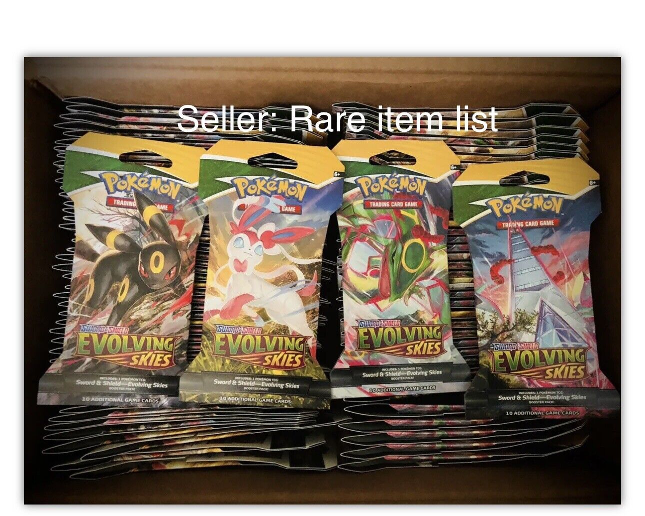  Pokemon Evolving Skies - Sleeved Booster Packs x 36 - Booster  Box : Toys & Games