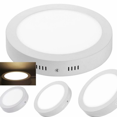 Oberfläche Montiert LED Panel Licht Warmes Weiß Rund Deckenstrahler 12/18/24W