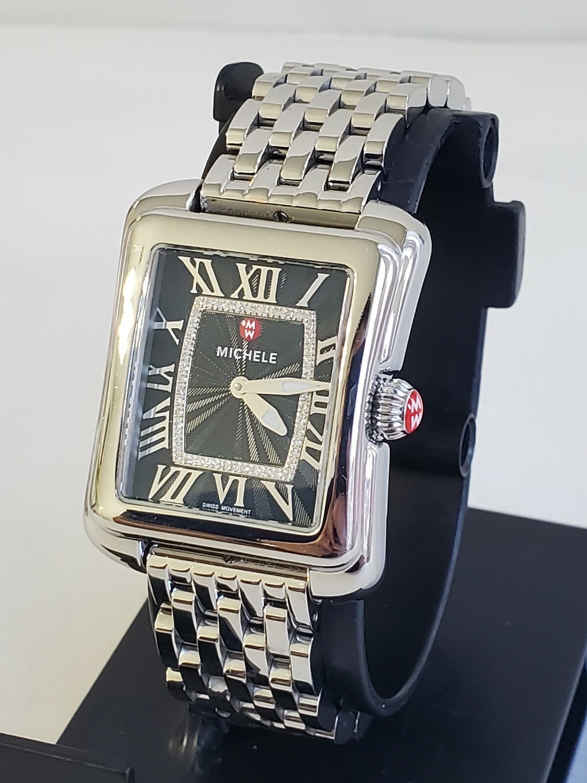 fossil watch with gears showing