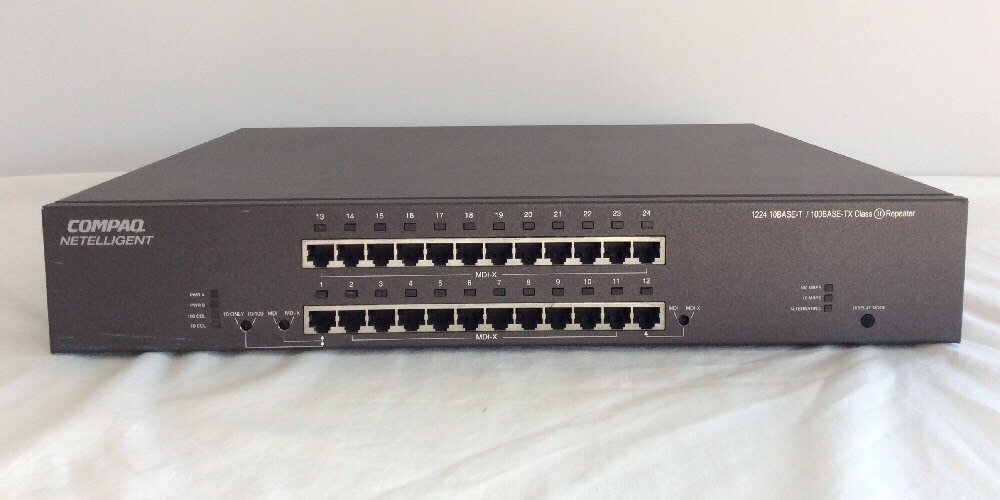 COMPAQ Netelligent 1224 10Base-T/100Base-TX Class II Repeater | eBay