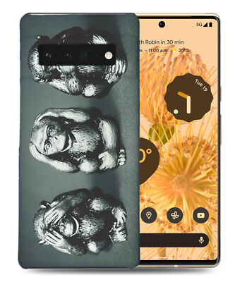 CASE COVER FOR GOOGLE PIXEL|CUTE THREE MONKEY'S METAPHOR