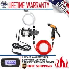 12V 100W Spray Gun 160 PSI High Pressure Electric Car Washer Hose Water Pump Kit