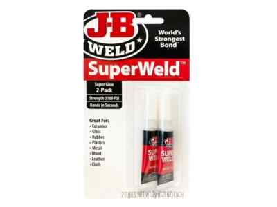 J-B Weld 33102UK SuperWeld Formuliertes Cyanoacrylat 2g Twin Pack