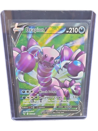 Drapion V 175/185 Vivid Voltage NM Full Art Ultra Rare Pokemon Card
