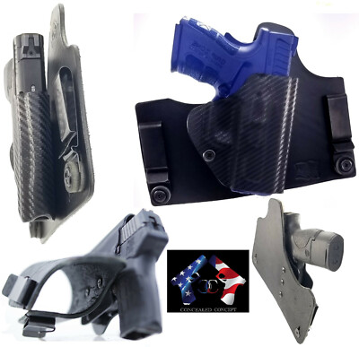 HYBRID HOLSTERS ULTRA FLEX CARBON FIBER BLACK CONCEALED CONCEPT VETERAN OWNED
