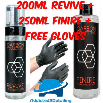 CARBON KOLLEKTIV 200ML REVIVE LEDERREINIGER + 250ML FINIRE LEDER SCHUTZMITTEL