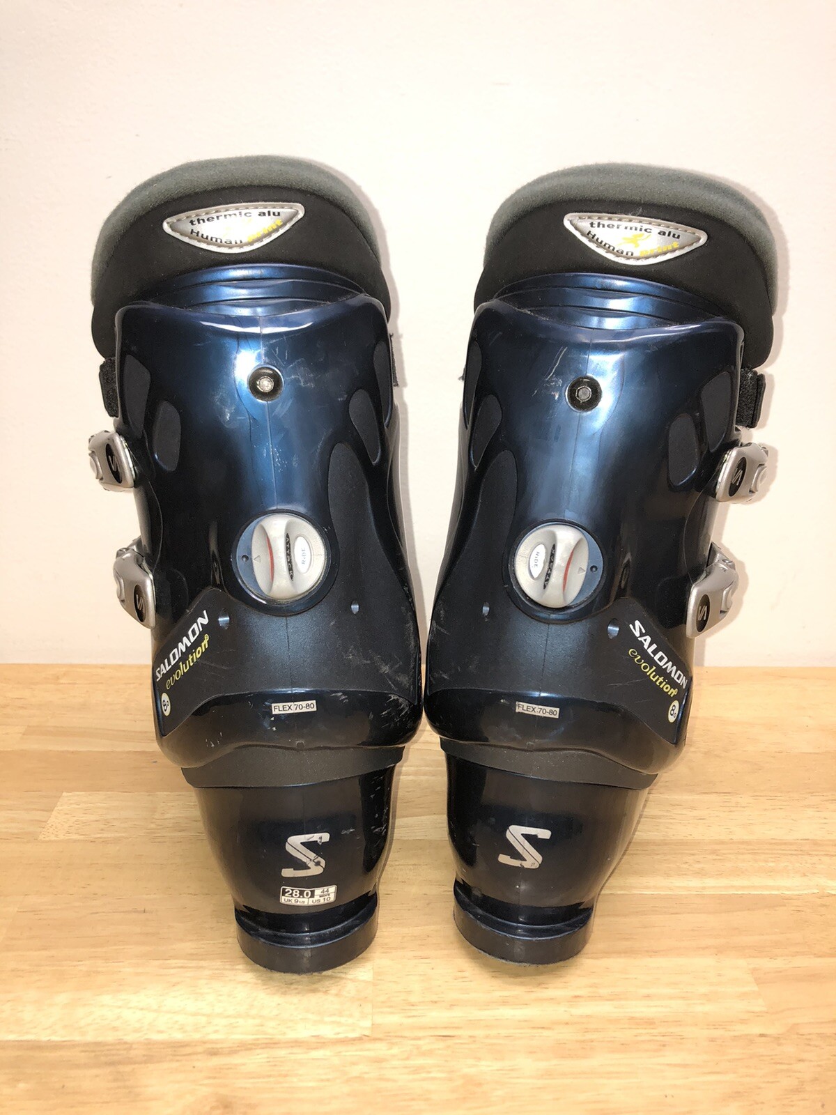 Scarponi da sci Salomon Evolution 8.0 da uomo taglia 28.0 10 US (ha bisogno di suole con tacco)