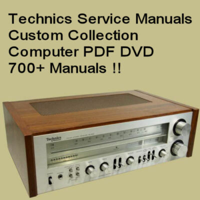 Technics Service Manuals Audio Hifi Repair Technical Schematics 700 Files Dvd Ebay