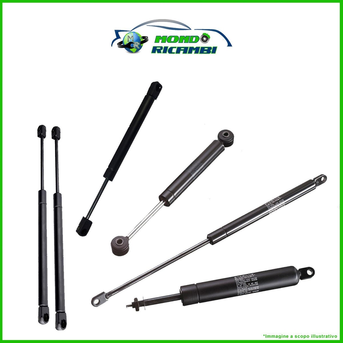 MOLLE A GAS COFANO POSTERIORE 1 Pezzo 240-320mm
