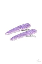 Paparazzi SUGAR PLUM SPARKLE purple HAIRCLIP