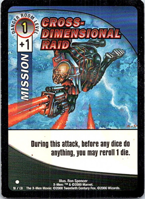 Cross-Dimensional Raid 91/131 The X-Men Movie 2000 Wizards CCG Light Play