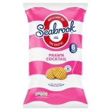 Seabrook Crinkle Cut Prawn Cocktail Crisps 25g x 6