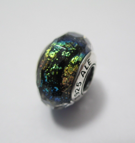 Tropical Colored Faceted Pandora Fascinating Murano Glass Charm Valentine's #1 - Picture 1 of 3