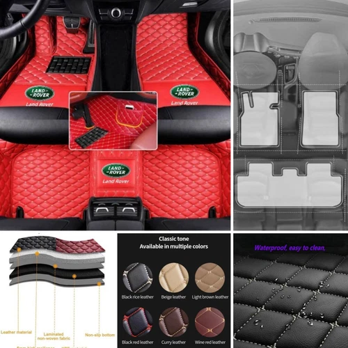 For Land Rover Range Rover Car Floor Mats Custom All Weather Waterproof Carpets - Foto 26 di 37
