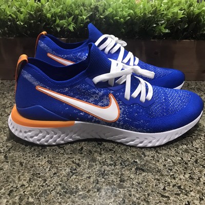 nike epic react flyknit 2 blue orange