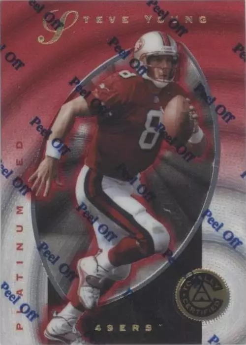 1997 Pinnacle Totally Certified Steve Young #4
