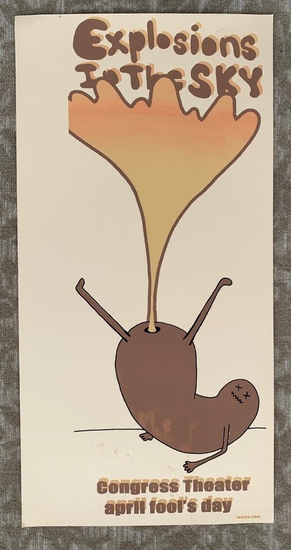 EXPLOSIONS IN THE SKY Austin Texas Alt Rock Chicago Concert SCREEN PRINT poster