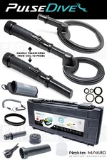 Nokta Makro Pulse Dive Metal Detector Black Pulsedive + 8" Coil