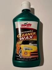 Turtle Wax Carnauba Cleaner Wax 16 oz Bottle NEW Deep Shine Cream Style New!