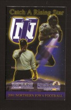 Northern Iowa Panthers--2001 Football Pocket Schedule--University Book