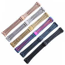 18mm Metal For Casio F91W F84 F105 F106 A158 A159 A168 Watch Band Steel Strap
