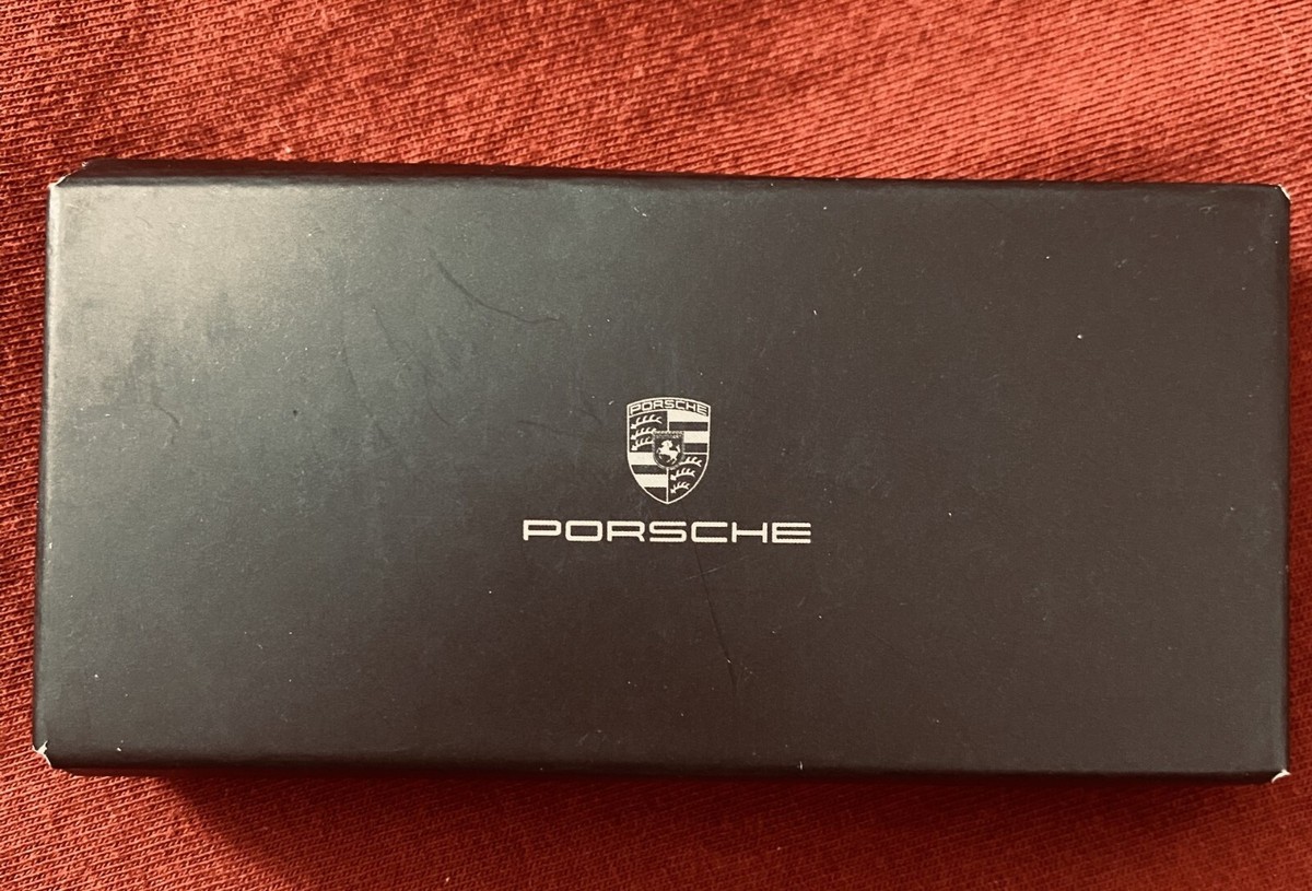 Genuine Leather Porsche Keychain, available in several