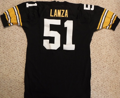 【ARS10】ブラックホール スーパー　LB-51 RARE PITTSBURGH STEELERS 1991 GAME JERSEY CHUCK LANZA NOTRE DAME