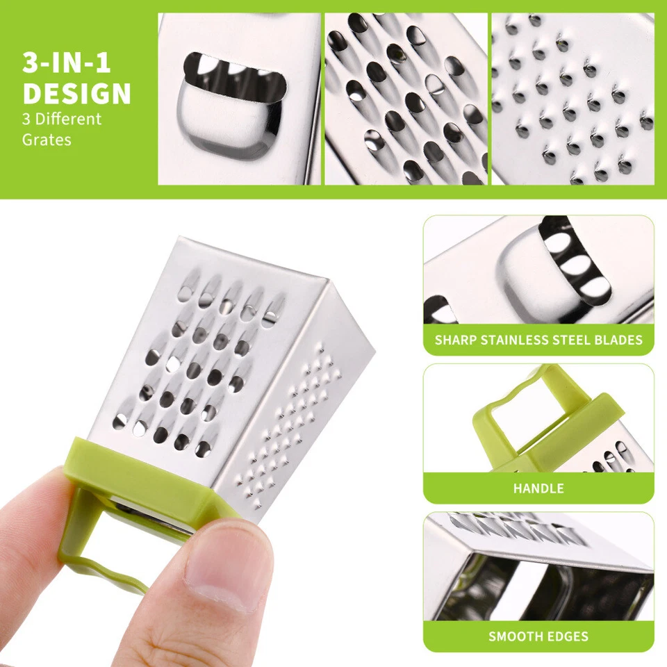 3 Stück Mini Käsereibe Lebensmittel Schäler für Küche Obst Schneider Werkzeug - Bild 4 von 4