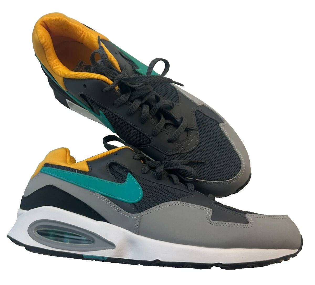 Nike Air Max ST Mens 10.5 Running Shoes Gray Yellow 652976‎ 003 Sneakers NWOT Nike Air Max ST Dark Grey Dusty Cactus for Sale  main image 3