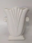 Royal Haeger Snow White Triumph Vase Art Deco Style 1999 6" tall