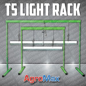 PLANT-STAND-RACK-with-2-039-or-4-039-FLORO-T5-GROW-LIGHT-GARDEN-SEED-JUMP-START-SYSTEM