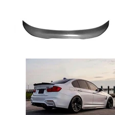 For BMW F30 F80 M3 2012-2018 4Dr Carbon Fiber Rear Trunk Spoiler Wing Lip PSM 1X