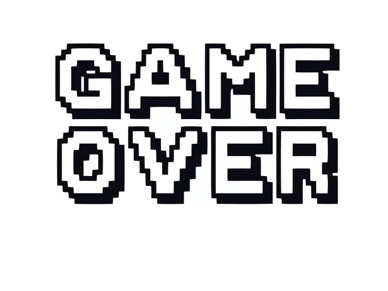 GAME OVER Logo for Desk