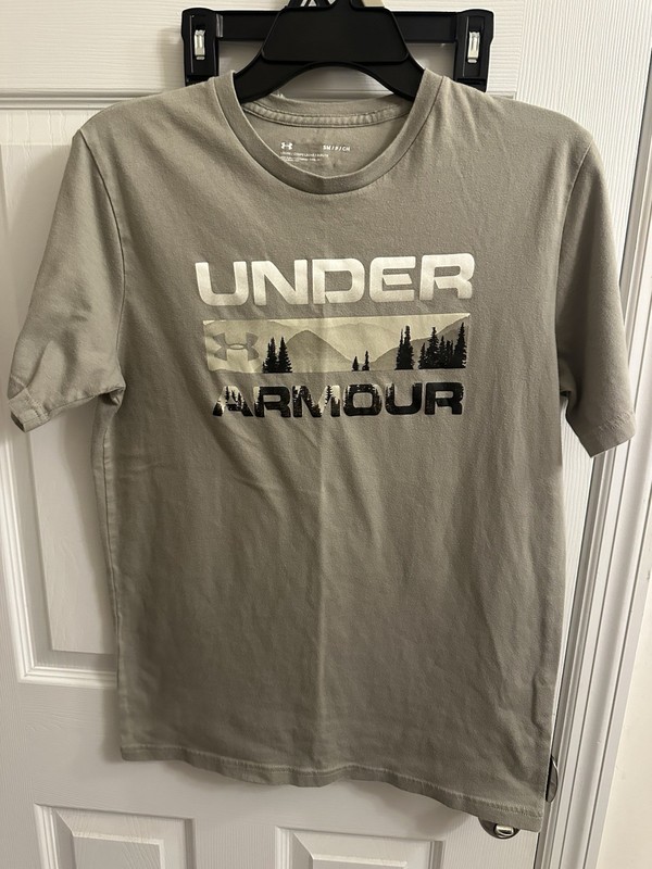 Under Armour UA Khaki Men’s Small Short Sleeve Loose T-shirt Top