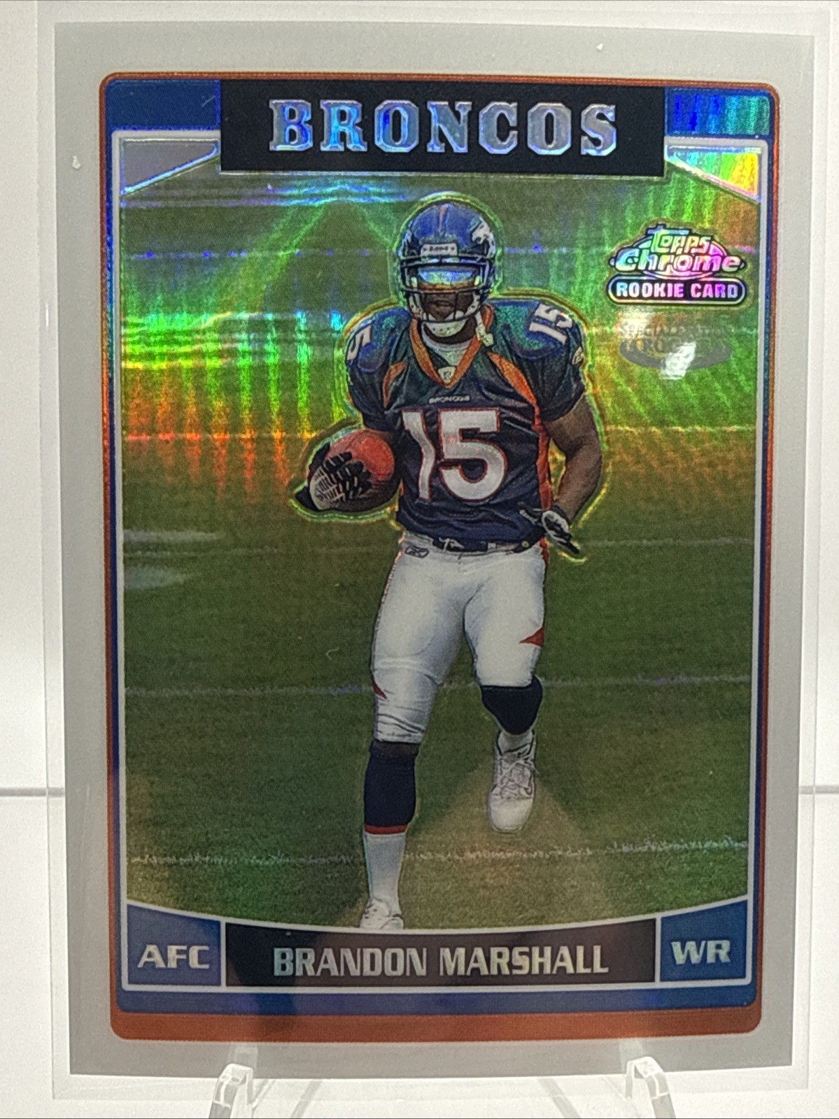2006 Topps Chrome Brandon Marshall #263 Refractor Special Edition SP (RC)