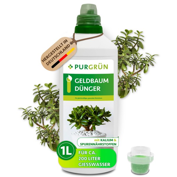 PurgrüN Geldbaum DüNger, Npk 3+5+7, Kalium Gegen Trockenstress, 1L-image
