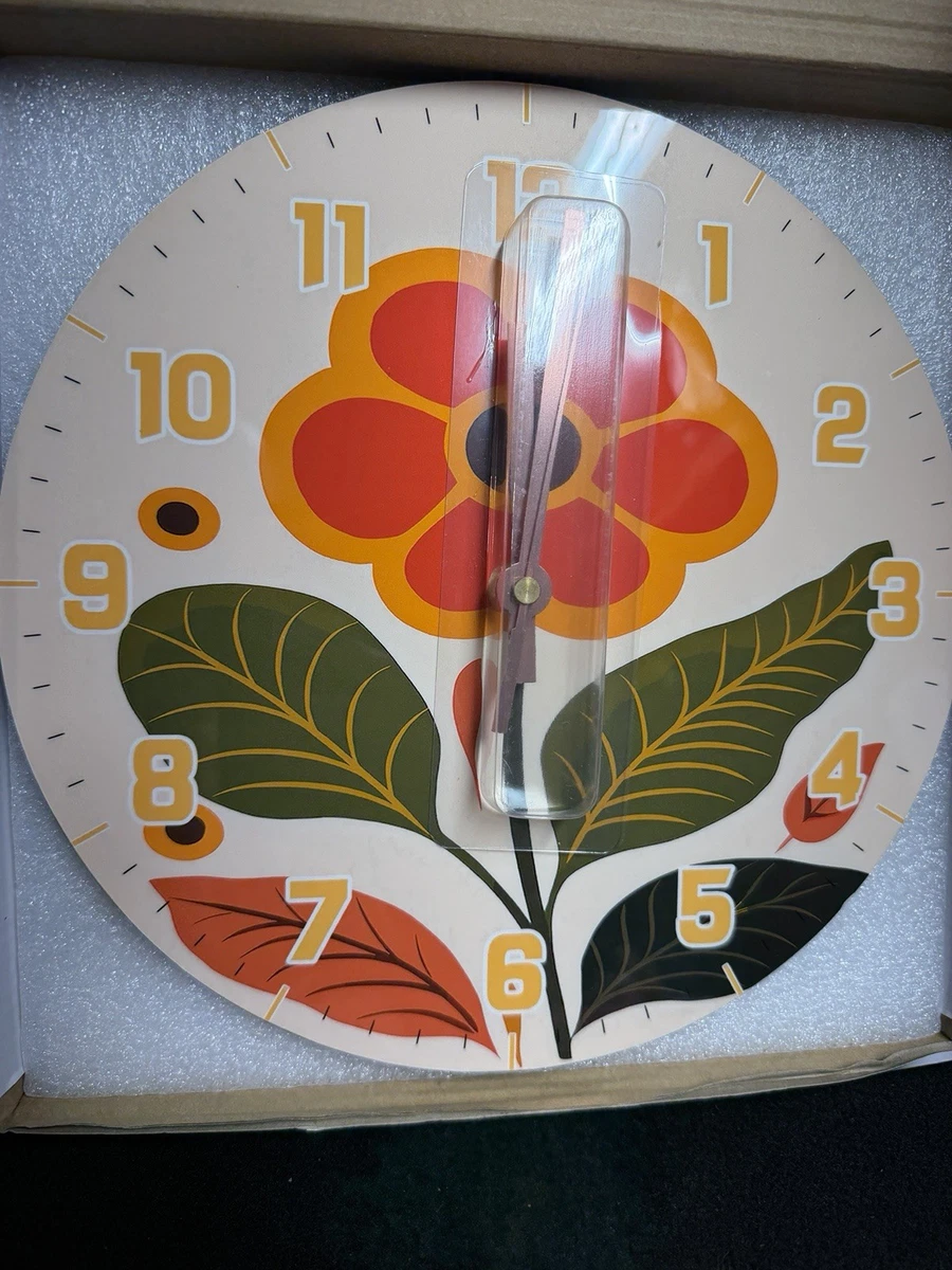 Vintage Flower Wall Clock Indiana Collectible Wall Clocks 1930