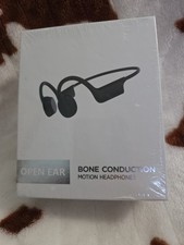 Open Ear Bone Conduction Motion Headphones Black Bluetooth Headset