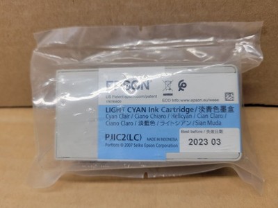 Genuine Epson Light Cyan Ink Cartridge PJIC2(LC) for PP-100 Series