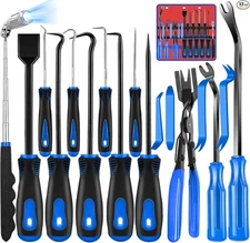 17 Pcs Hook and Pick Set Auto Trim Removal Tool Kit, Clip Plier Remover Tool Gas