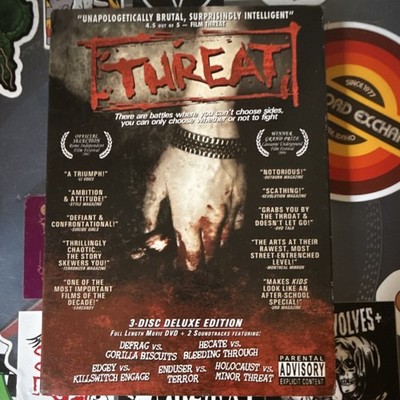Threat DVD Deluxe Edition 3-Disc Movie Gorilla Biscuits Killswitch Engage