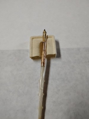 Vintage Southern Pen Mother of Pearl Dip Pen 14K Gold Nib-nib Broken