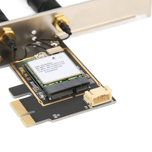 Wireless WiFi 6 PCIE Card With 2 Antenna 1800Mbps 2.4Ghz 5Ghz Support MU MIMO CB - Bild 3 von 22