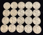 1934-1940 Walking Liberty Half Dollars 50c 90% Silver 20 Coin Lot