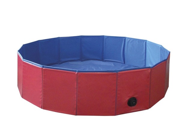 Nobby Dog Pool Hundepool M 120 X 30 Cm Hunde Pool Badepool Rot Blau-image